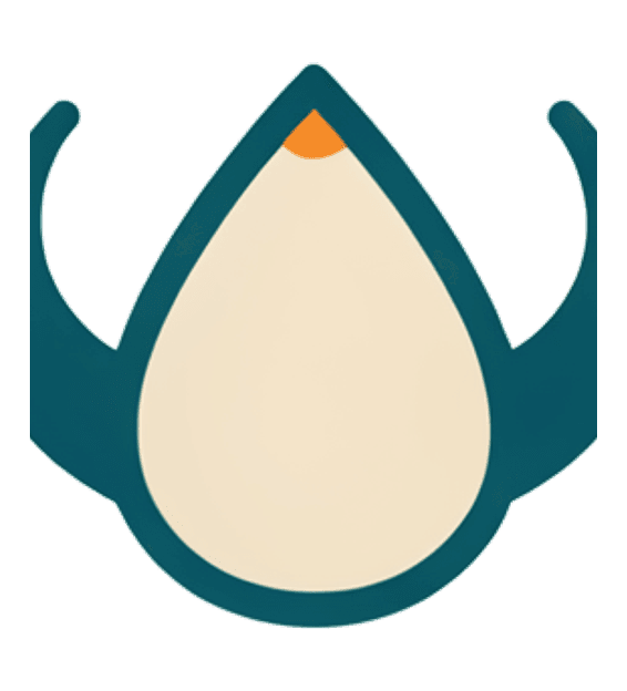 The Ronono icon, a milk drop framed by zebu horns